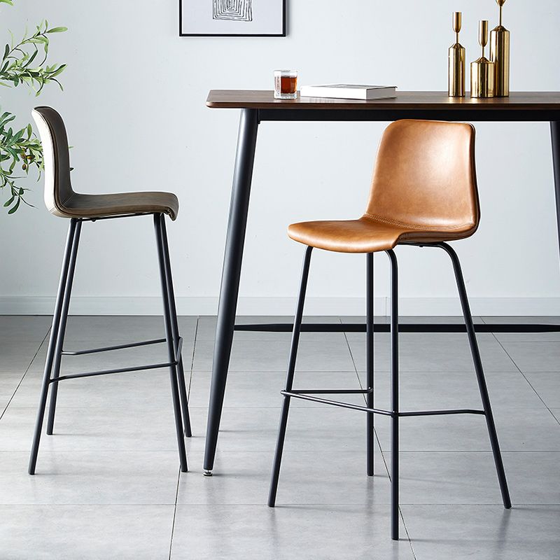 Nordic Style Bar Stool Metal Counter Bar Stool for Restaurant Clearhalo 'Bar Furniture' 'Bar Stools' 'bar_stools' 'furn' 'furn_bar_stools' 'Furniture' 'furniture_bar_stools' 'Kitchen & Dining Furniture' 1200x1200_9fd34af7-8957-45e0-85c7-cb1c202d6bb8