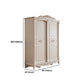 Traditional Wardrobe Armoire White Wooden Wardrobe Cabinet with Legs Clearhalo 'Armoires & Wardrobes' 'armoires_wardrobes' 'Bedroom Furniture' 'furn' 'furn_armoires_wardrobes' 'Furniture' 1200x1200_9fd3cfe0-907a-42c6-bedc-216393584932