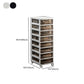 Transparent Filing Cabinet Modern Plastic Drawers Cabinet for Office