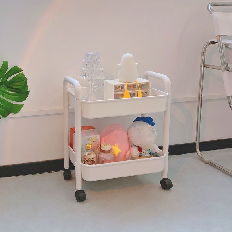 Moderne pure witte plank boekenkast etagere plastic boekenkast multi -tiers voor kantoor