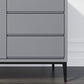Glam Sideboard buffet 3 cassetti e 2 mobili porte a buffet sideboard