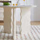 Modern Round Dining Table 3 White Legs Table for Dining Room Clearhalo 'Dining Tables & Seating' 'Dining Tables' 'dining_table' 'furn' 'furn_dining_table' 'Furniture' 'Kitchen & Dining Furniture' 1200x1200_9fd71f1c-8816-4750-bdea-a13e735bfb24