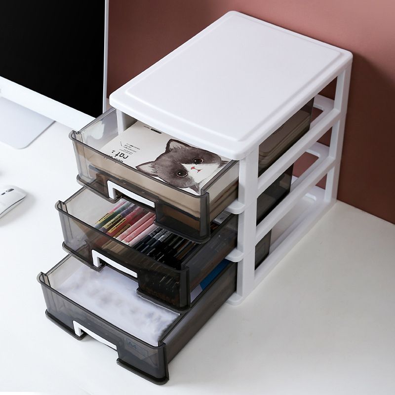 Cajones de archivos contemporáneos Archivo vertical de plástico para hogar u oficina