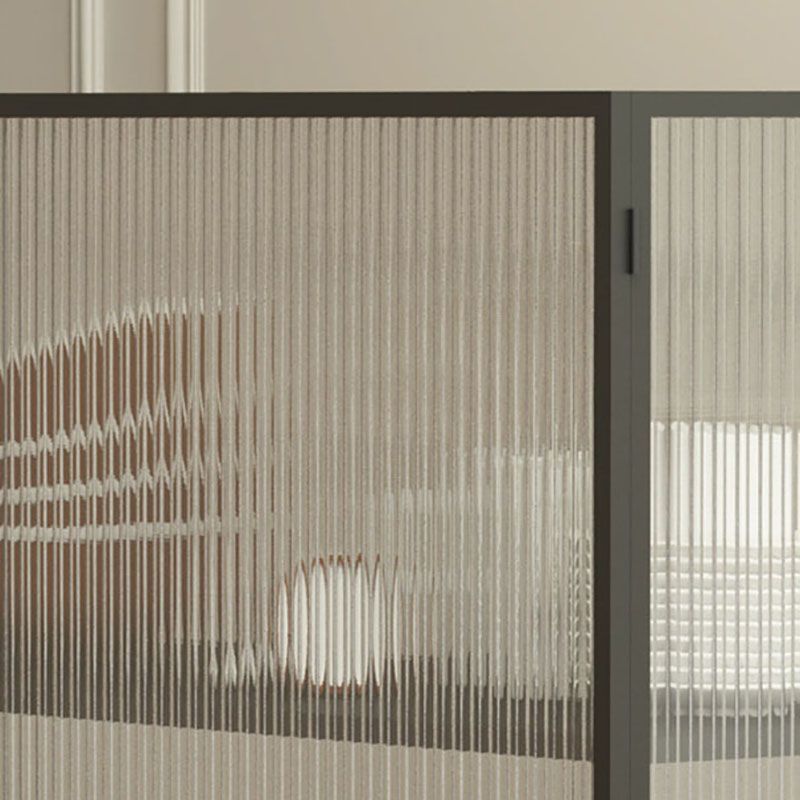 2 glazen deuren keuken server metalen 36-inch hoogte eetserver voor eetkamer