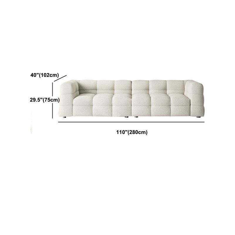 Wool Tuxedo Arm Sofa with Biscuit Back for Living Room 40.16" Wide Clearhalo 'furn' 'furn_sofas' 'Furniture' 'Living Room Furniture' 'Sofa' 'sofas' 1200x1200_9fda287e-2cdb-4e96-a2ba-dd66d0c32821