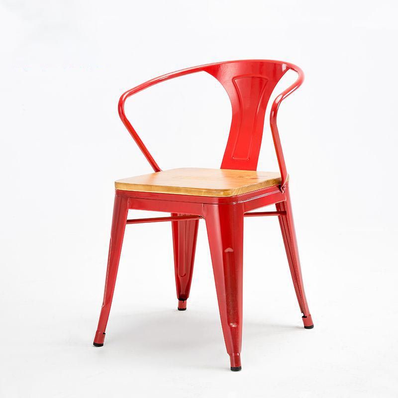 Industrial Counter Arm Chair Metal Dining Chair for Dining Room Clearhalo 'Dining Chairs' 'Dining Tables & Seating' 'dining_chair' 'furn' 'furn_dining_chair' 'Furniture' 'Kitchen & Dining Furniture' 1200x1200_9fdce1b0-ee3a-40e5-a618-e7c425ffea67