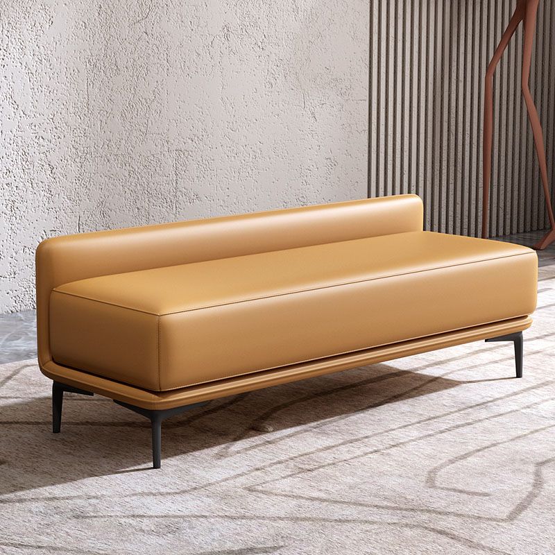 Modern Upholstered Bench, 20"H Bedroom Bench with Metal Legs Clearhalo 'Benches' 'Chairs & Seating' 'furn' 'furn_benches' 'Furniture' 'Living Room Furniture' 1200x1200_9fdd5990-0ad3-4e91-bb4a-225424bda03e