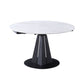Modern Extendable Stone Dining Table Steel Base Dinner Table for Home Clearhalo 'Dining Tables & Seating' 'Dining Tables' 'dining_table' 'furn' 'furn_dining_table' 'Furniture' 'Kitchen & Dining Furniture' 1200x1200_9fddd318-aad2-4e4c-97be-41e98d7d46a1
