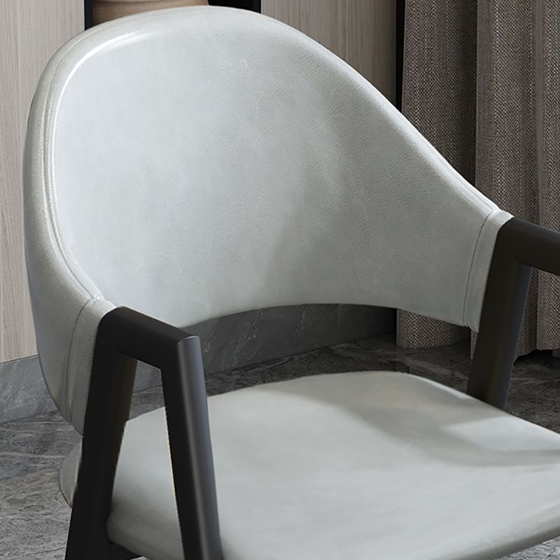 Modern Style Metal Side Chair Open Back Dining Side Chair with Black Legs Clearhalo 'Dining Chairs' 'Dining Tables & Seating' 'dining_chair' 'furn' 'furn_dining_chair' 'Furniture' 'furniture_dining_chair' 'Kitchen & Dining Furniture' 1200x1200_9fde3b53-d21f-446f-a162-8ab48b97761f