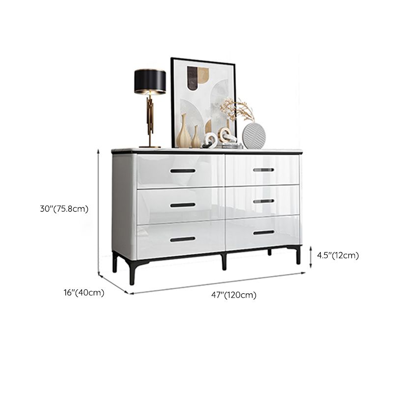 Contemporary Stone Chest Bedroom Storage Chest in White with Drawers Clearhalo 'Bedroom Furniture' 'Dressers & Chests' 'dressers_chests' 'furn' 'furn_dressers_chests' 'Furniture' 1200x1200_9fe1bee2-94d6-4913-b18b-d9759a29249f