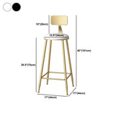 Modern Marble Counter Height Set 1/2/3/5 Pieces Shop Fixed Table Bar Set