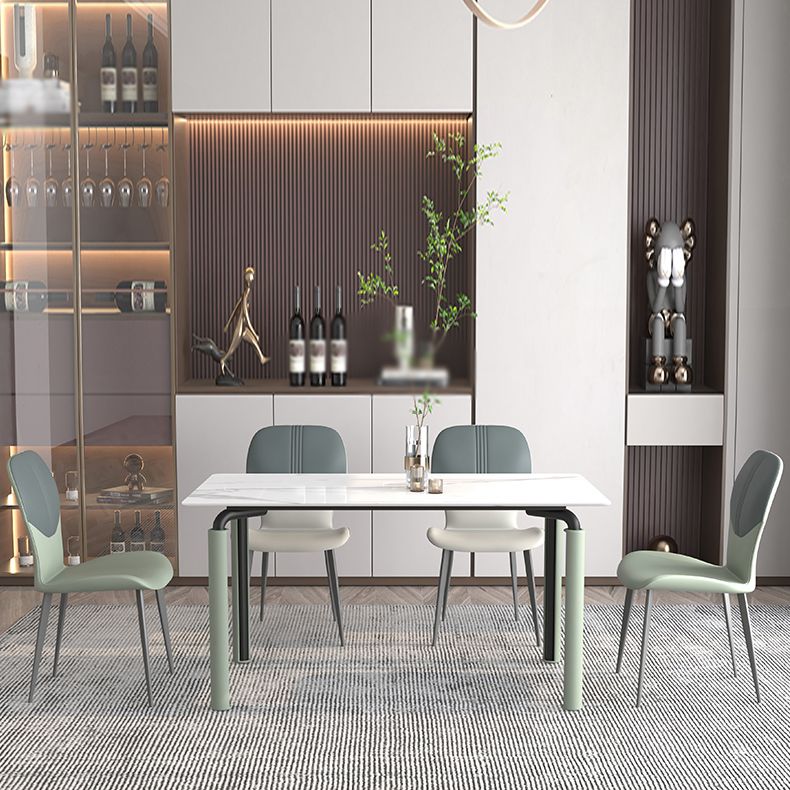 Contemporary Style Metal Dining Chairs Wingback Side Chairs for Kitchen Clearhalo ' kitchen&dining_furn' 'Dining Chairs' 'Dining Tables & Seating' 'dining_chair' 'furn' 'furn_dining_chair' 'Furniture' 'furniture_dining_chair' 'Kitchen & Dining Furniture' 'kitchen' 1200x1200_9fe3045e-9ca4-4e6f-8d05-40fb0ac899ab