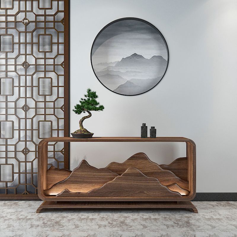 Tavolo della console contemporanea a forma di rettangolo