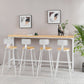 Modern Style Rectangle Wood Bar Table 1/5/9 Pieces Bar Table Set for Kitchen Clearhalo 'Bar Furniture' 'furn' 'furn_home_bar_bar_sets' 'Furniture' 'Home Bars & Bar Sets' 'home_bar_bar_sets' 'Kitchen & Dining Furniture' 1200x1200_9fe56783-ab60-47da-8450-b8c09a2efbb5