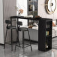 Stone Top Industrial Cocktail Bar Table with Storage Rectangle Counter Table Clearhalo 'Bar Furniture' 'Bar Tables' 'bar_tables' 'furn' 'furn_bar_tables' 'Furniture' 'Kitchen & Dining Furniture' 1200x1200_9fe7146d-8579-45b7-bf70-86fde0390285