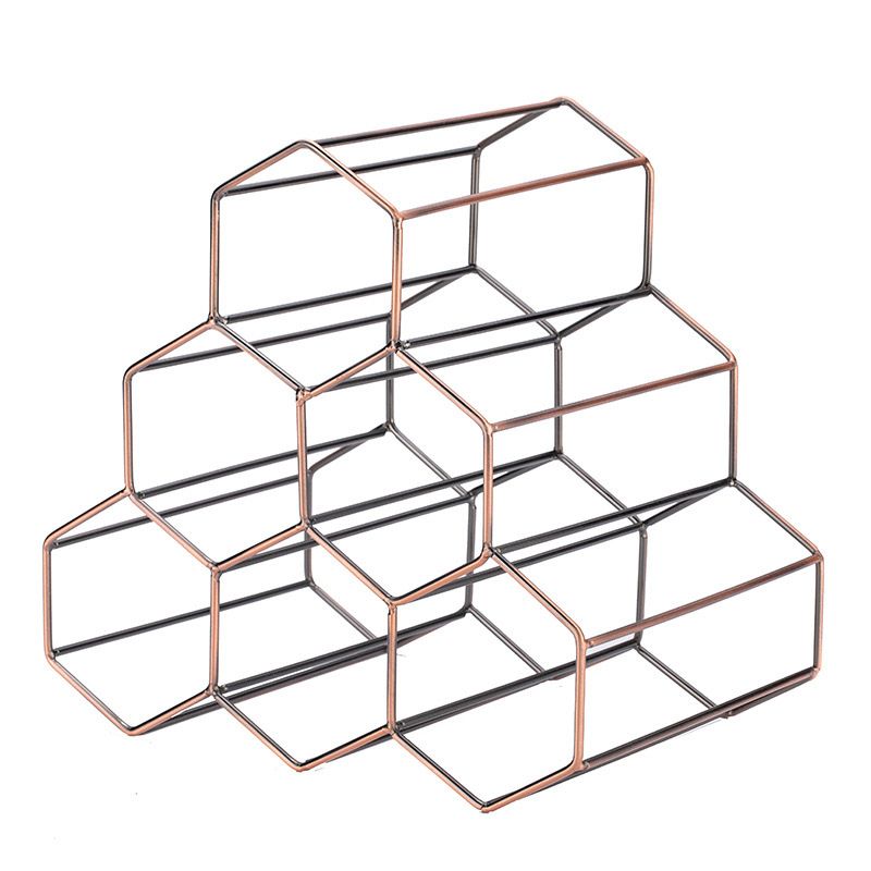 Portabottiglie in metallo con piano glam in metallo per soggiorno per soggiorno