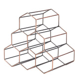 Countertop Glam Wine Rack Metal Wine Bottle Rack for Living Room