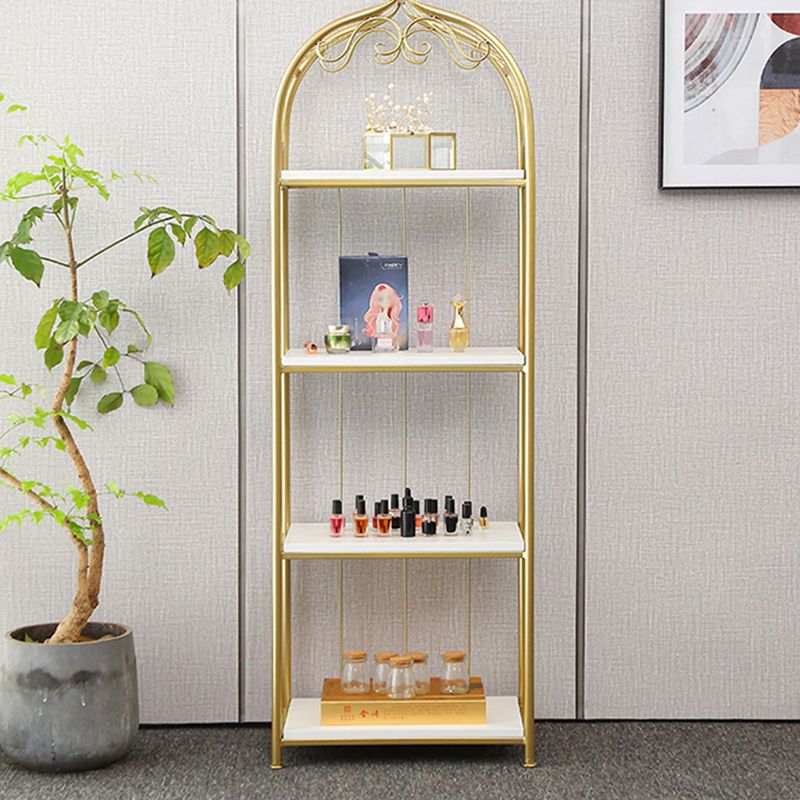 Glam Style Gold Bookshelf Metal Open Shelf Bookcase for Home Clearhalo 'Bookcases' 'furn' 'furn_bookcases' 'Furniture' 'furniture_bookcases' 'Office Furniture' 1200x1200_9fe8ced4-4116-45d5-ae21-670e97e8e168