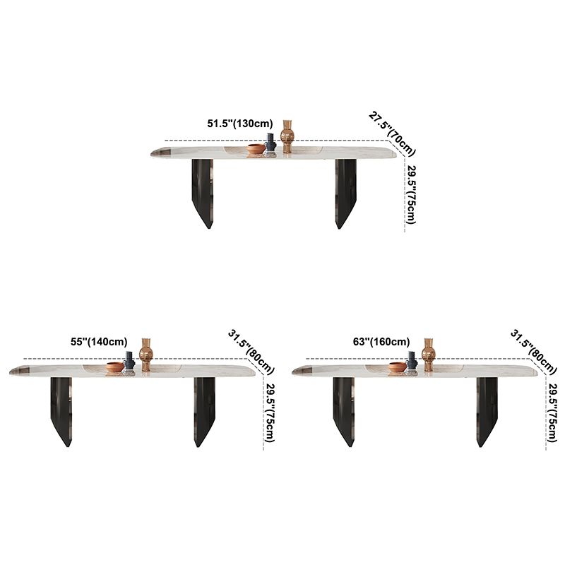 Metal Modern Rectangle Indoor Table Sintered Stone Table for Dining Room Clearhalo ' dining_table' 'Dining Tables & Seating' 'Dining Tables' 'furn' 'furn_dining_table' 'Furniture' 'furniture_dining_table' 'Kitchen & Dining Furniture' 'kitchen&dining_furn' 'kitchen' 'kitchen_dining_table' 1200x1200_9fe8de78-13d9-44a7-8515-c3f23a52e25f