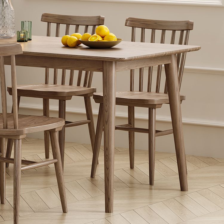 Rectangle Ash Wood Table Modern Dining Table in Walnut with 4 Legs for Restaurant Clearhalo ' dining_table' 'Dining Tables & Seating' 'Dining Tables' 'furn' 'furn_dining_table' 'Furniture' 'furniture_dining_table' 'Kitchen & Dining Furniture' 'kitchen&dining_furn' 'kitchen' 'kitchen_dining_table' 1200x1200_9fe98591-fc30-4fa5-8c70-23f607be550c