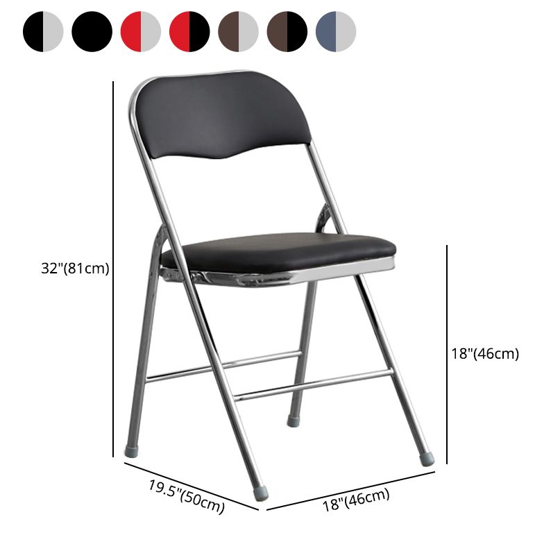 Industrial Style PU Leather Dining Chairs Open Back Dining Side Chairs for Home Clearhalo ' kitchen&dining_furn' 'Dining Chairs' 'Dining Tables & Seating' 'dining_chair' 'furn' 'furn_dining_chair' 'Furniture' 'furniture_dining_chair' 'Kitchen & Dining Furniture' 'kitchen' 1200x1200_9feb01a3-786d-417c-841e-e37dda19bdc9