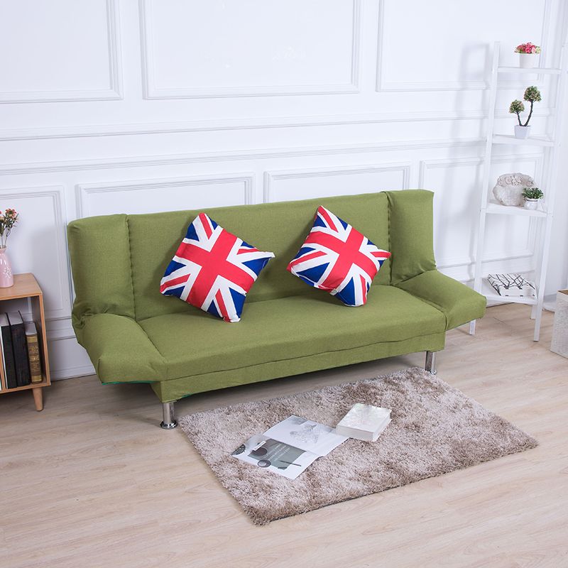 リネンコンテンポラリーアームレスコンバーチブルソファ折りたたみ式ソファー用のソファ