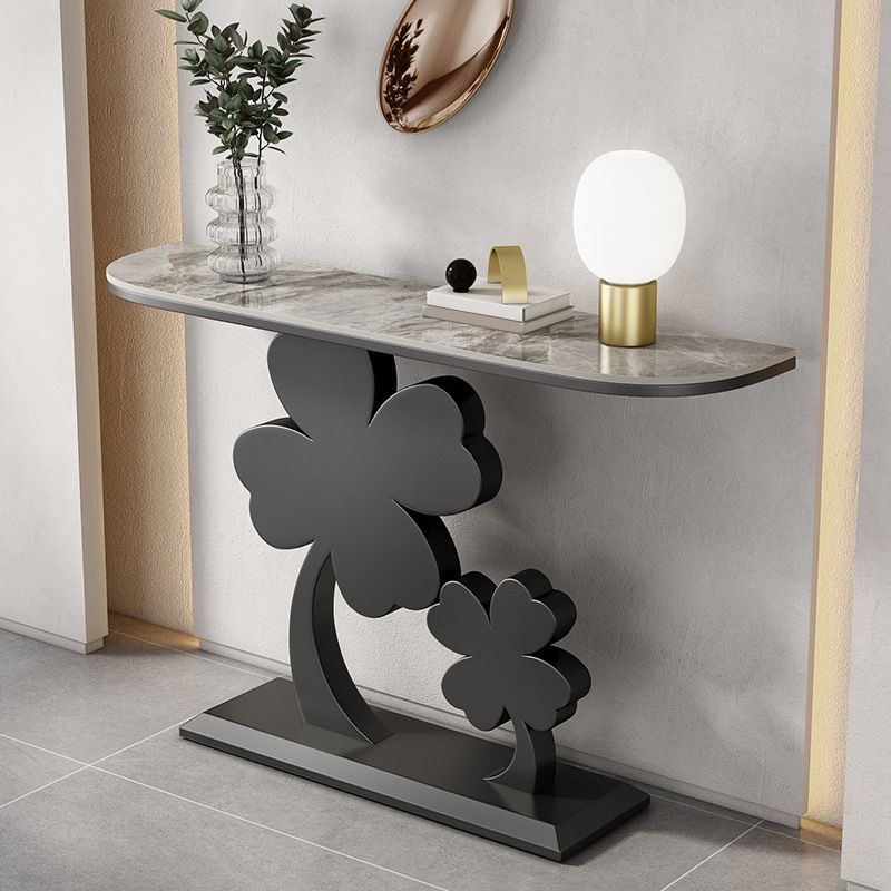 Tavolo console mezza luna glam tavolo accento resistente a graffi per Hall
