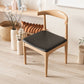 Contemporary Upholstered Armless Chair Home Solid Wood Dining Chair