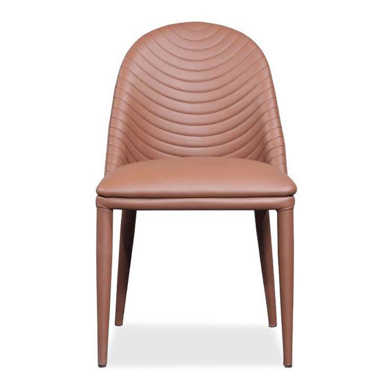 Leather Parsons Chair Modern Furniture in Matte Finish for Indoor Clearhalo 'Dining Chairs' 'Dining Tables & Seating' 'dining_chair' 'furn' 'furn_dining_chair' 'Furniture' 'Kitchen & Dining Furniture' 1200x1200_9fed26e6-3286-47e4-bd57-194a4a9fdde0