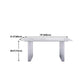 Stone Center Top Dining table Acrylic Double Pedestal Modern White Dinette Table Clearhalo 'Dining Tables & Seating' 'Dining Tables' 'dining_table' 'furn' 'furn_dining_table' 'Furniture' 'furniture_dining_table' 'Kitchen & Dining Furniture' 1200x1200_9fedeef3-150e-4654-b7c9-dc7fcc64a0c1