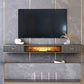 Black Slate TV Cabinet Gorgeous Style Home Wall Mounted TV Cabinet Console