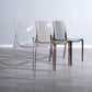 Kitchen Dining Side Chair Contemporary Plastic Dining Armless  Chair