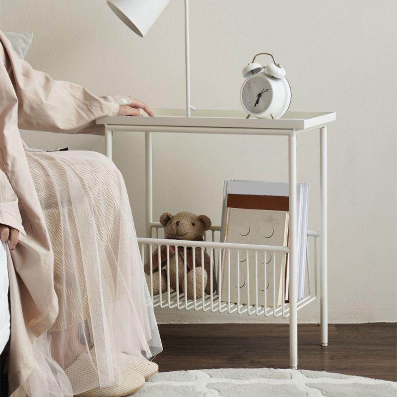 Tabella di fascia alta del vassoio contemporaneo 21.65 "tavolino in metallo alto