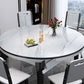 Kitchen Dinner Table Dining Room Stone Drop-Leaf Dining Table Clearhalo 'Dining Tables & Seating' 'Dining Tables' 'dining_table' 'furn' 'furn_dining_table' 'Furniture' 'Kitchen & Dining Furniture' 1200x1200_9ff33402-9da6-4386-a9fe-483ea2017e7b