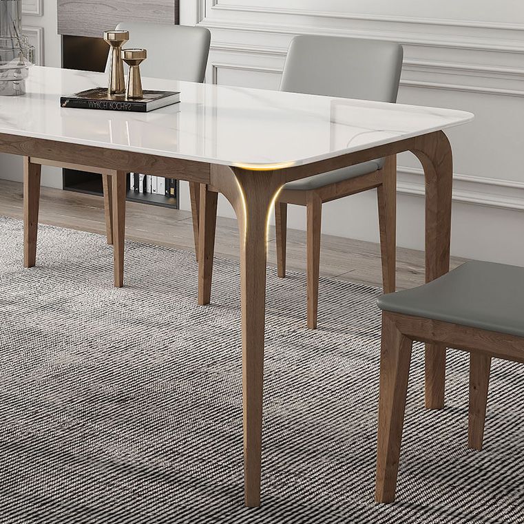 Rectangle Industrial Dining Table White Tone Fixed Table with Sintered Stone Clearhalo ' dining_table' 'Dining Tables & Seating' 'Dining Tables' 'furn' 'furn_dining_table' 'Furniture' 'furniture_dining_table' 'Kitchen & Dining Furniture' 'kitchen&dining_furn' 'kitchen' 'kitchen_dining_table' 1200x1200_9ff357a7-cf64-4e3c-b994-d43d057d4df6