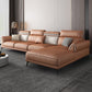 Contemporary Stain-Resistant Faux Leather 4-Seater L-Shape Sofa