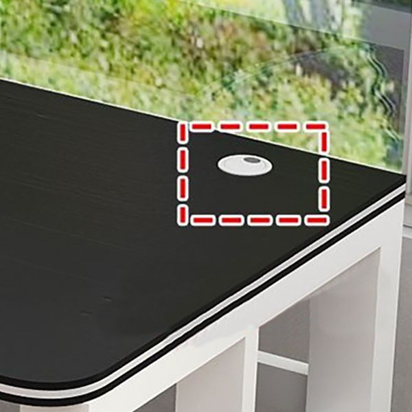 Modern Gaming Desk Antique Finish Wooden Writing Desk with Metal Legs Clearhalo 'furn' 'furn_office_desk' 'Furniture' 'Office Desks' 'Office Furniture' 'office_desk' 1200x1200_9ff50fa4-ac76-4cba-a2f0-73b6b8d408eb