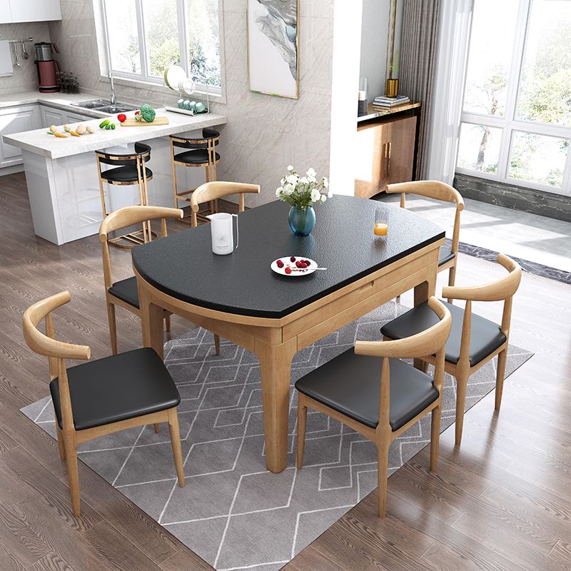 4-Fuß-Esstisch Steinstein Drop-Blatt Dinette Tisch für Zuhause