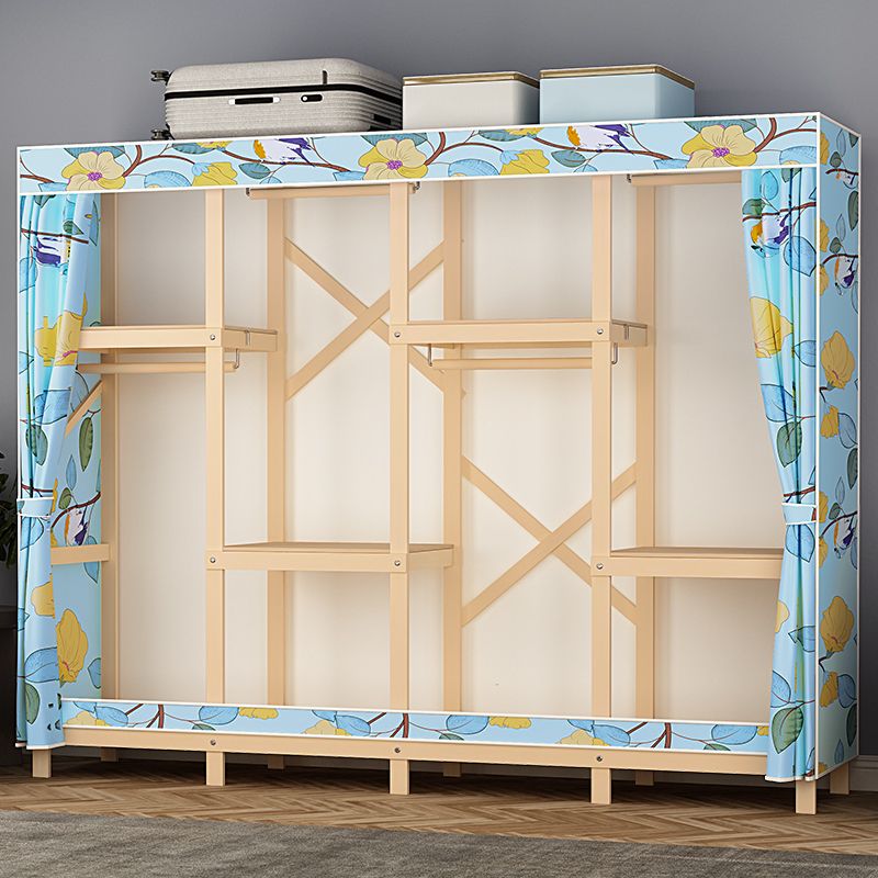 Eigentijdse stijl garderobe massief hout 1-deuren garderobe kast voor slaapkamer