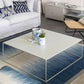Table basse à base de cadre Table de cocktail carrée extensible en métal