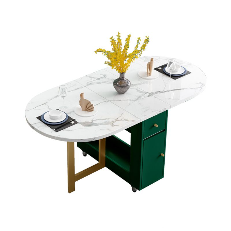 59-inch Oval White Dining Table Simplicity Extendable Table for Dining Room Clearhalo ' dining_table' 'Dining Tables & Seating' 'Dining Tables' 'furn' 'furn_dining_table' 'Furniture' 'furniture_dining_table' 'Kitchen & Dining Furniture' 'kitchen&dining_furn' 'kitchen' 'kitchen_dining_table' 1200x1200_9ff81976-6e14-425b-99f1-63947ea3e520