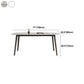 Mid-Century Modern Dining Table Rectangle Stone Top 4 Legs Dining Site Table Clearhalo 'Dining Tables & Seating' 'Dining Tables' 'dining_table' 'furn' 'furn_dining_table' 'Furniture' 'furniture_dining_table' 'Kitchen & Dining Furniture' 'kitchen' 'kitchen_dining_table' 1200x1200_9ff92071-e8eb-4c0c-96a0-203ce64ee0eb
