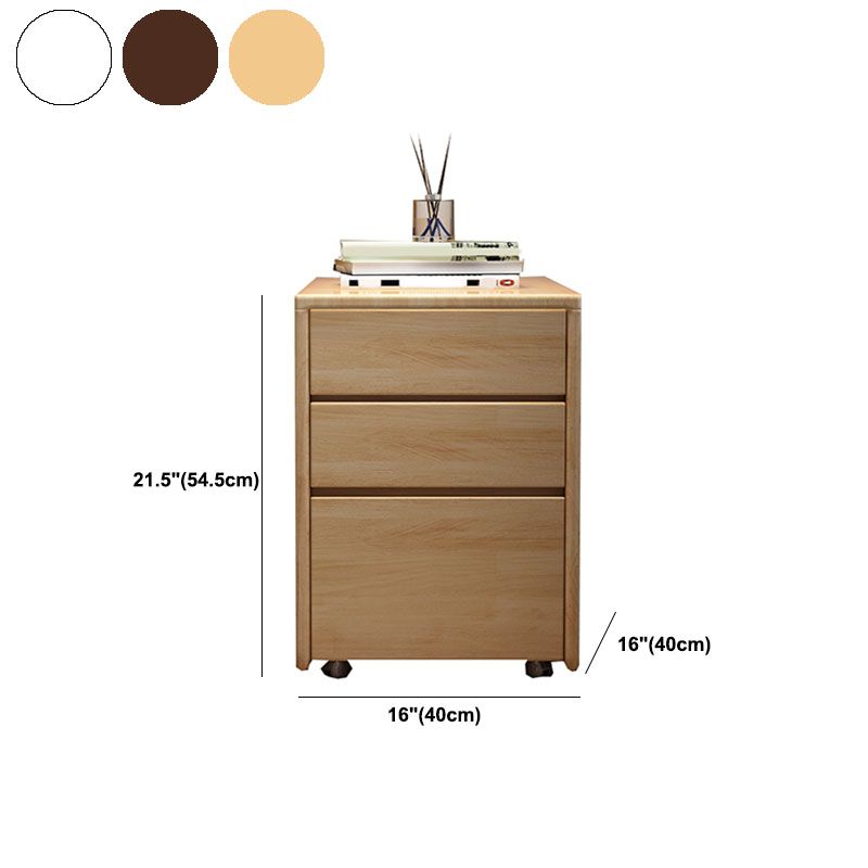 Eigentijdse rubberen hout opbergkist thuiskist met 3 laden