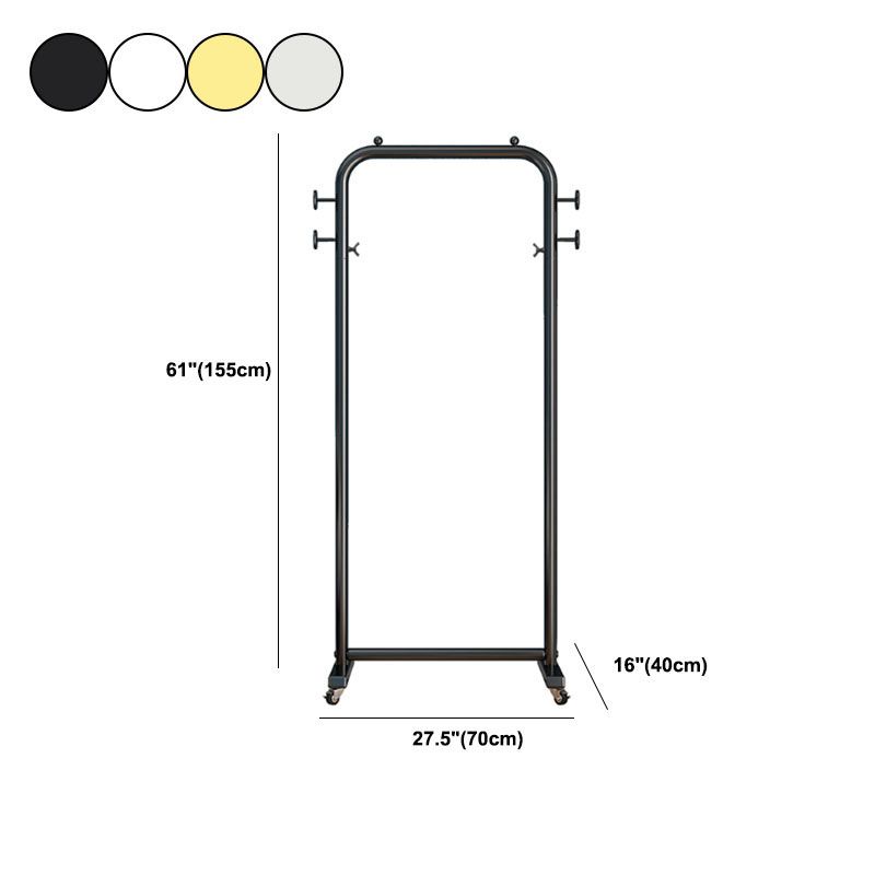Modern Hall Stand Metal Hanging Rail y 4 ganchos repleto de casillas con castores