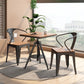 Industrial Dining Room Table Pedestal Table for Home Kitchen Dinner,21.7"L x 21.7"W Clearhalo ' dining_table' 'Dining Tables & Seating' 'Dining Tables' 'furn' 'furn_dining_table' 'Furniture' 'furniture_dining_table' 'Kitchen & Dining Furniture' 'kitchen&dining_furn' 'kitchen' 'kitchen_dining_table' 1200x1200_9ffb5c44-af3d-4c6c-a316-369da3dcde04