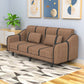 Contemporary Sleeper with 2 Pillows and Six Black Legs for Apartment Clearhalo 'furn' 'furn_sofas' 'Furniture' 'Living Room Furniture' 'Sofa' 'sofas' 1200x1200_9ffbb22f-166a-4b30-83f3-d75dd50a3c2c