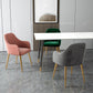 Nordic Style Metal Dining Room Chairs Upholstered Side Armchair for Restaurant Use Clearhalo ' kitchen&dining_furn' 'Dining Chairs' 'Dining Tables & Seating' 'dining_chair' 'furn' 'furn_dining_chair' 'Furniture' 'furniture_dining_chair' 'Kitchen & Dining Furniture' 'kitchen' 1200x1200_9ffd3b44-2a2e-4778-942e-cd14705503df