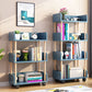 Contemporary Standard Shelf Bookcase Engineered Wood Vertical Bookcase