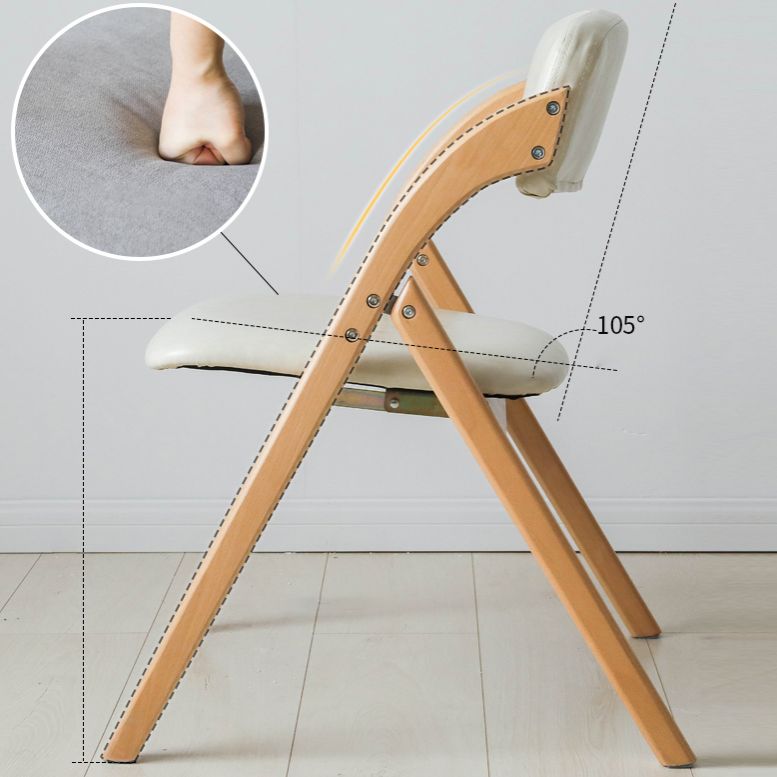 Home Scandinavian Side Chair Upholstered Open Back Wood Folding Dining Room Chair Clearhalo ' kitchen&dining_furn' 'Dining Chairs' 'Dining Tables & Seating' 'dining_chair' 'Furniture' 'furniture_dining_chair' 'Kitchen & Dining Furniture' 'kitchen' 1200x1200_9ffe4fc9-1cad-4d18-a611-d1b37b830ca6