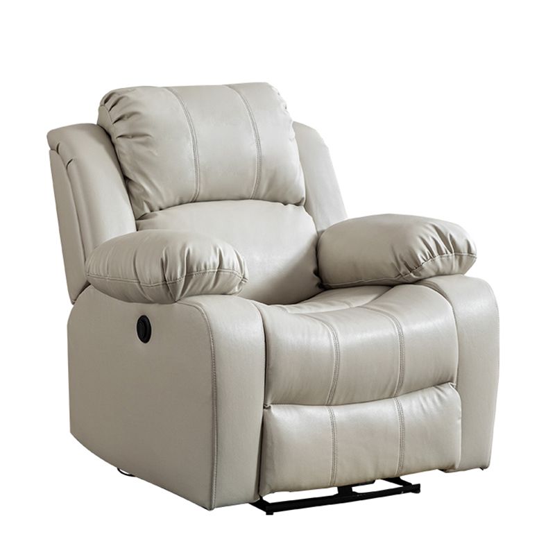 Sedia a schiera di botton a push di potenza contemporanea Reclina in pelle